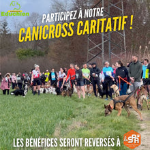 Charger l'image dans la galerie, Canicross caritatif 2023 course caritative Yvelines 2023 course de chien sport canin refuge SPA Course canine educhien éducation canine évènement canin chien chiot canicross évènement septembre 2023